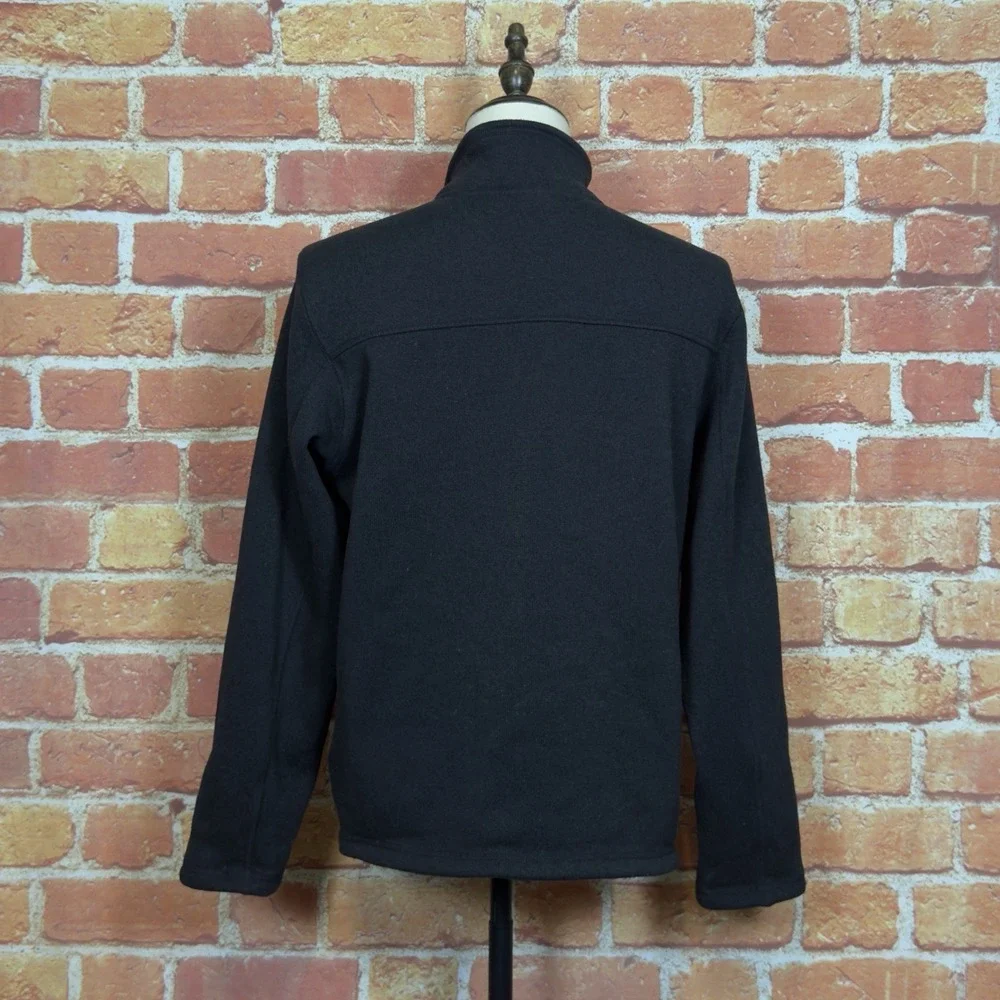 The‎ North Face Fleece Jacket Mens Medium Black Full Zip Pockets Gorpcore Cozy